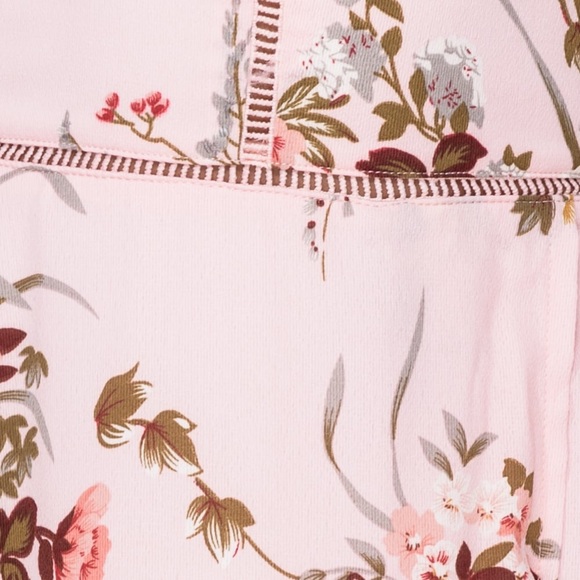 Floral Ladder Trim Thigh Split Maxi Dress - Picture 5 of 7